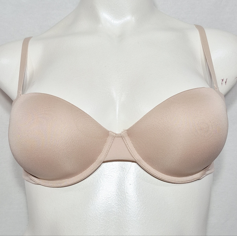 34B Maidenform Self Expressions SE6900 Side Smoothing Strapless UW Bra Beige